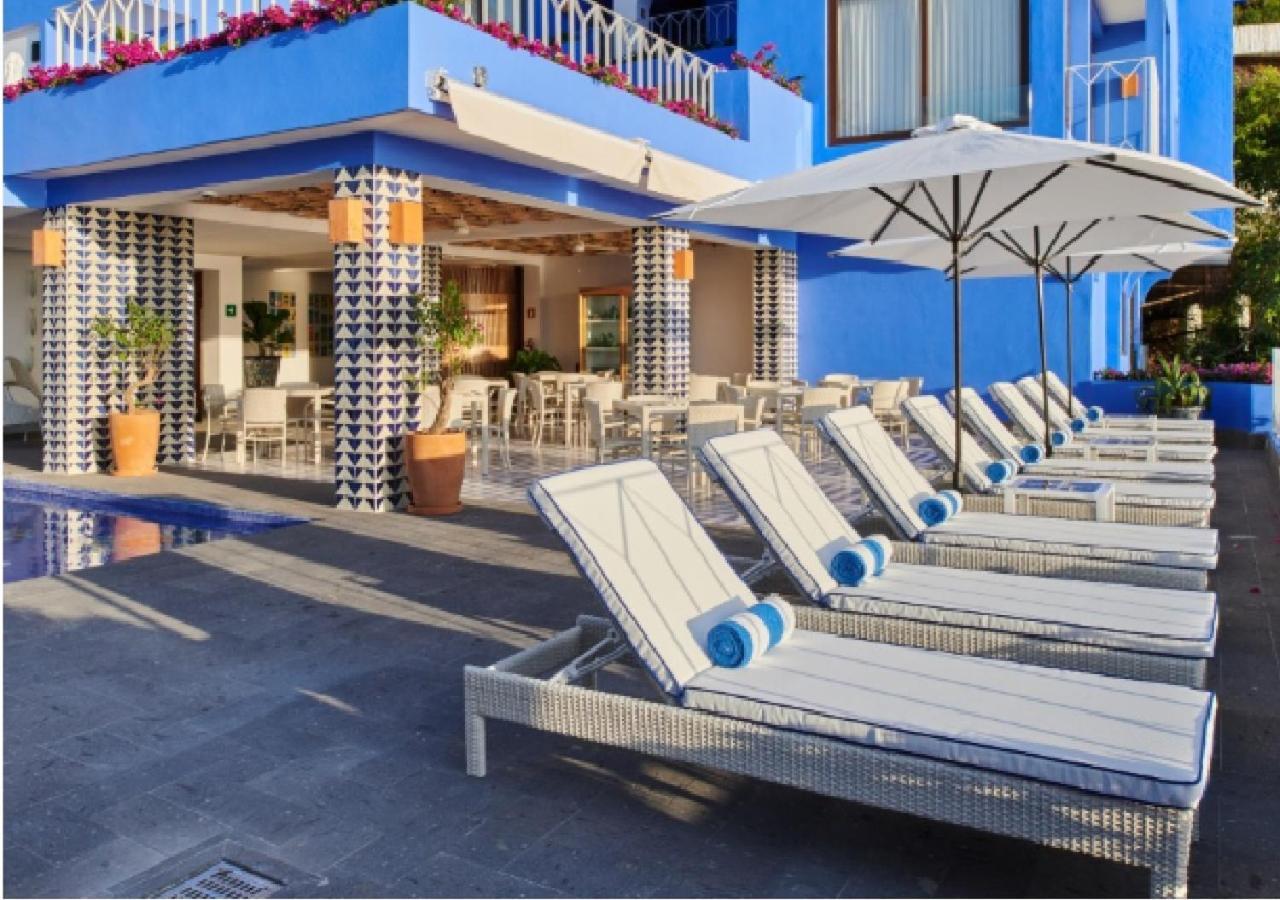 Hotel Luxury Patio Azul (Adults Only) Puerto Vallarta Exteriér fotografie The pool at the Bel Air Hotel